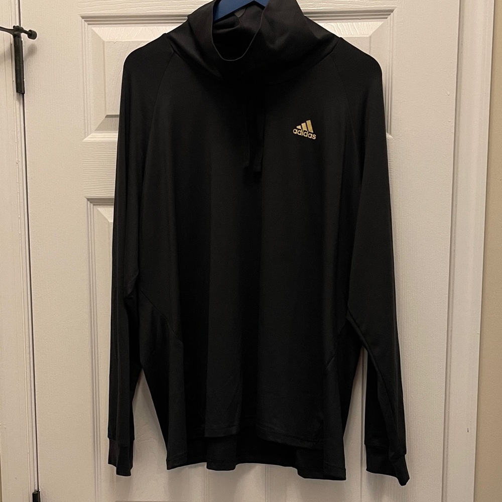 Adidas Women's Black Nylon Turtleneck